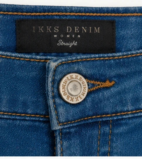 Jean IKKS Denim azul – corte reto – tamanho 40 – photo 3